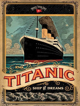 Load image into Gallery viewer, Diamond Painting Full Kit The Titanic Movie Scene 5D Diamond Mosaic Cross Stitch Rhinestone Art Pictures Embroidery Wall Decor