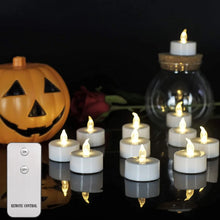 Load image into Gallery viewer, LED Flameless Candles with Remote Control Realistic Bright Flickering Flameless Battery Operated LED Votive Tea Light Candles