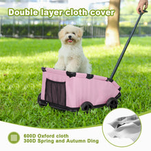 Load image into Gallery viewer, Small Pet Cart 4 Wheels Folding Dog Stroller Lightweight 360° Rotating Trolley Pet Stroller Small Cats Dogs Rolling Cat Carrier