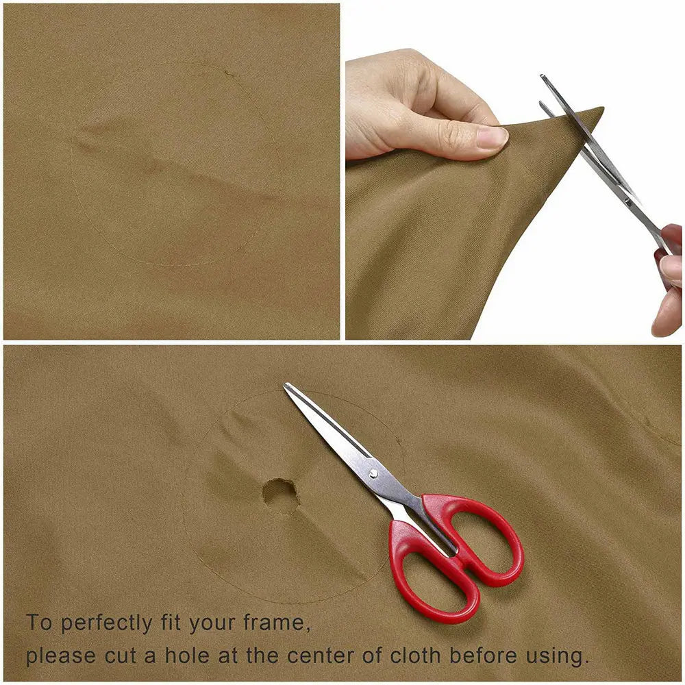 Umbrella Replacement Canopy 6/8 Ribs Patio Umbrella Cloth without Stand 7.5/9/10ft Outdoor Beach Garden Waterproof Parasol Cover