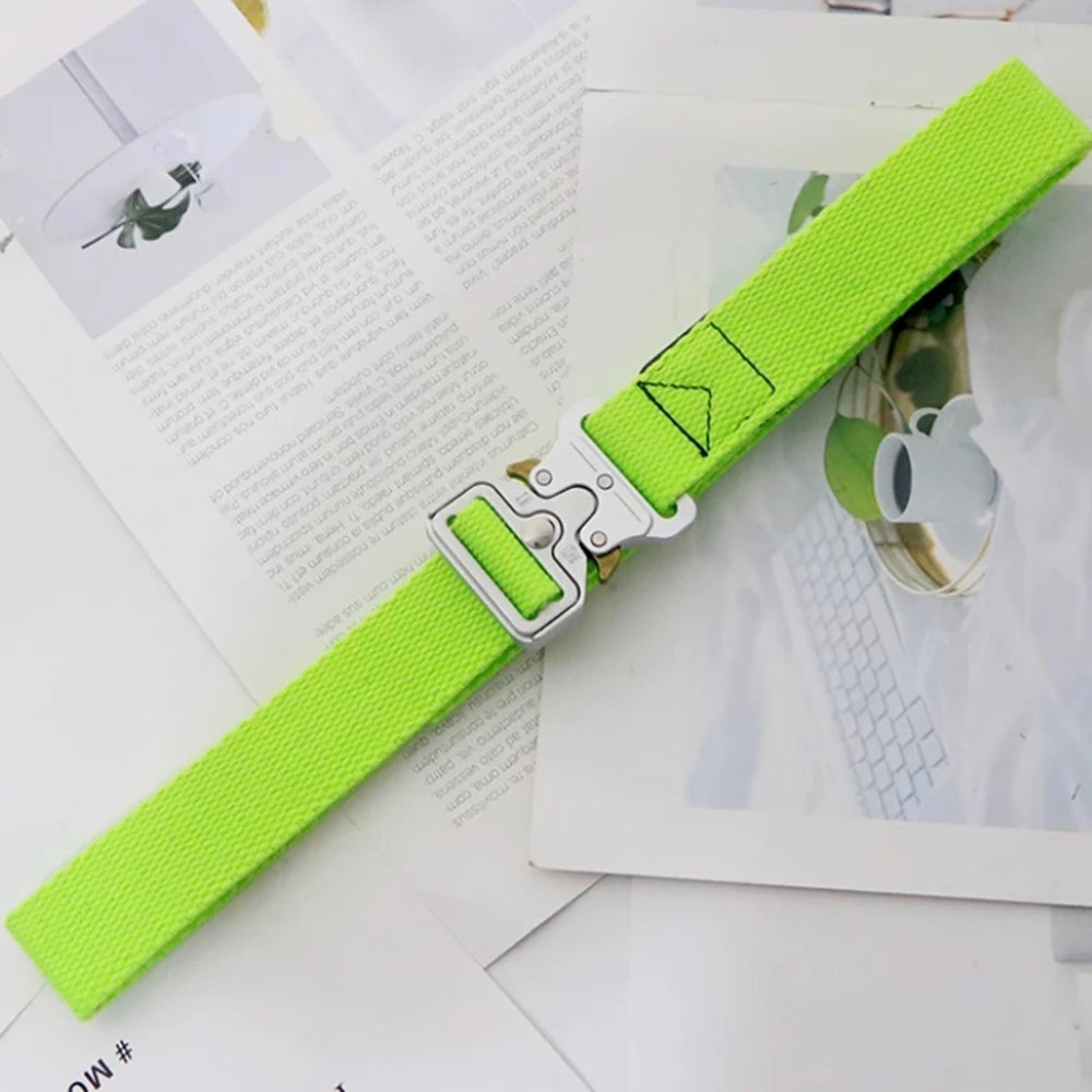 Belts For Men Tactical Belt Metal Silver Buckle Nylon Waist Strap Girdle Heavy Duty Training Hunting Mens Belts