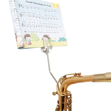 Load image into Gallery viewer, Music Stand Clarinet Trumpet Flute Winds Saxophone Baritone Portable Marching Sheet Music Stands Musical Instruments Accessories