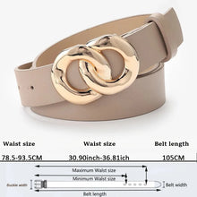Load image into Gallery viewer, Women's Trousers Belt High Quality Women Waist Belts Fashion PU Leather Working Waistband Woman's For Jeans Belt AL039