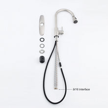 Load image into Gallery viewer, Kitchen Faucet with Pull Out Spraye Kitchen Faucet Single Handle Out Mixer Stream Sprayer Nozzle Stainless Steel Family