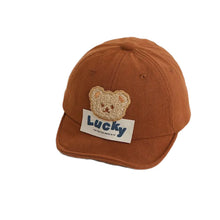 Load image into Gallery viewer, Kids Baby Boy Baseball Cap Cartoon Bear Embroidery Summer Trucker Hat Beach Sun Hat for Toddler Newborn Outdoor