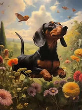 Load image into Gallery viewer, Dachshund 5D Diamond Painting Cute Pet Dog Art Mosaic Portrait DIY Diamond Embroidery Room Home Decor Art Rhinestones Handicraft