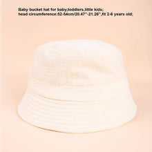 Load image into Gallery viewer, Baby Hat for Boys Girls Summer Panama Solid Color Beach Sun Hats Kids Breathable Toddler Sun Cap Children UV Protection Cap