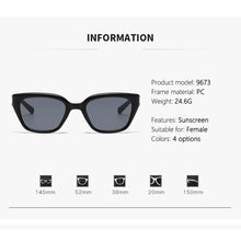 Load image into Gallery viewer, Sunglasses For Women With High-end Face, Small Anti-uv Large Frame Retro Cat Eye Glasses 2025 New Sunglasses 9673