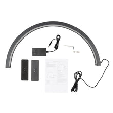 Load image into Gallery viewer, LED Half Moon Light Adjust Brightness 3000K‑6000 Half Moon Desk Lamp for Nail Art, Facial Spa, Skincare, Lash Extensions