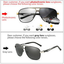 Load image into Gallery viewer, Top Aluminum Magnesium Square Polarized Photochromic Sunglasses Men Sun Glasses Military Safety Driving Oculos De Sol Masculino