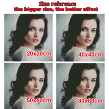 Load image into Gallery viewer, Mysterious Woman DIY Diamond Painting Kit,Full Square Round Acrylic Diamonds Mosaic Craft Art Set Home Decor Gift