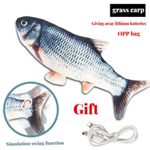 Load image into Gallery viewer, Electric Cat Toy Fish Pet Cat Toys Simulation Fish Swing Kitten Dance Fish Toy Funny Cats Chewing Playing Supplies USB Charging