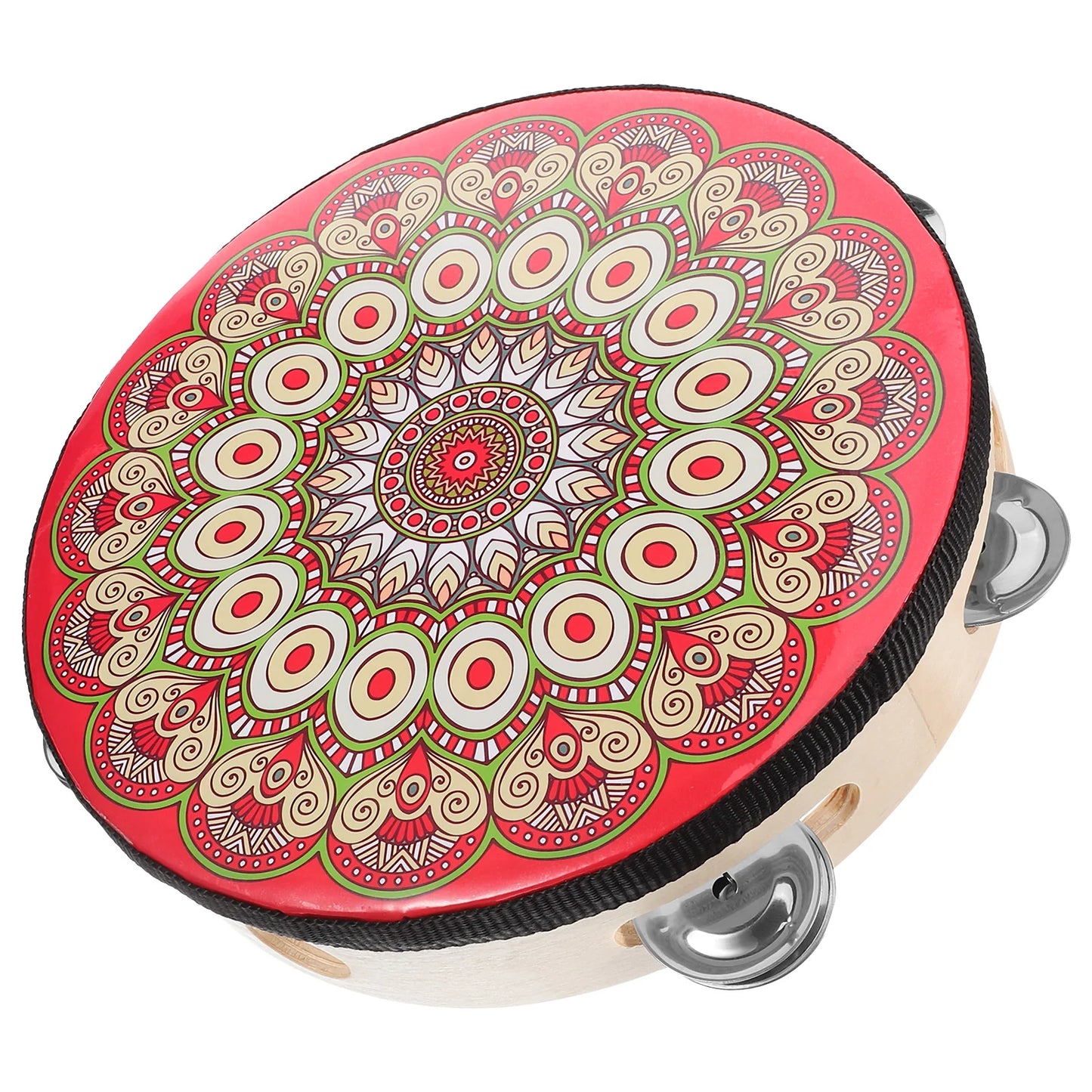 Single Row Hand Drum Tambourine Musical Instrument Adult Percussion Drums Professional Stage Dance Steel Wood Bohemian Kids