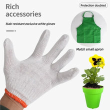 Load image into Gallery viewer, WizKidz Kids Gardening Tool Set with Wheelbarrow Watering Can Gloves Rake Shovel Trowel Double Hoe Apron Boys Girls Outdoor Toys