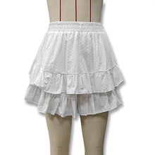 Load image into Gallery viewer, The new women's clothing in summer is a solid color high-waisted lace design sexy cake skirt skirt