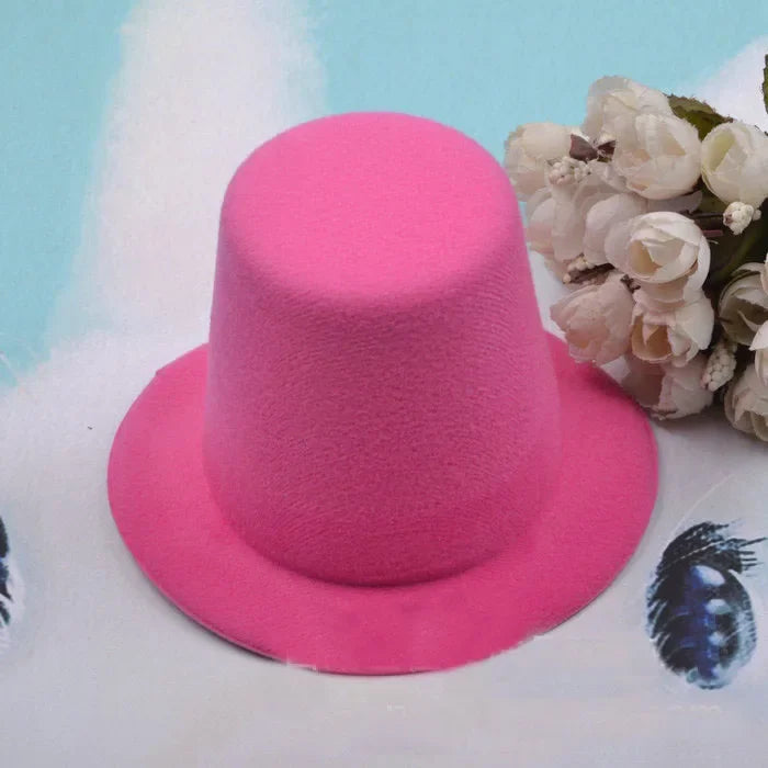 13cm Top Hat Children Hats Boy Girl Wedding Hen Party Festival Dance Cap DIY Craft Base Caps Stage Performance Prop Birthday