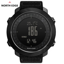 Load image into Gallery viewer, NORTH EDGE Men's sport Digital watch Hours Running Swimming Military Army watches Altimeter Barometer Compass waterproof 50m