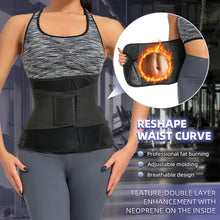 Load image into Gallery viewer, Waist Trainer for Women, Neoprene Waist Trimmer Belt, Sweat Band to Sweat More, Increase Core Stability, Back and Lumbar Support