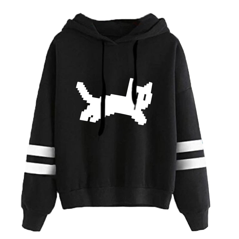 Woman Clothing Hot Sale Daily Womens Sweatshirts Fashion Pullovers Versatile Hoodies Stripe Jogging Casual Printing Sports Style