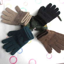 Load image into Gallery viewer, Women Cashmere Knitted Gloves Autumn Hand Warmer Winter Thicken Lining Full Fingered Mittens Skiing Short Wrist Gloves Warm