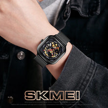 Load image into Gallery viewer, SKMEI Mechanical Watch Men Automatic Watch Quartz Waterproof Hollow Art Strainless Steel Strap montre homme Fashion Clock 9184