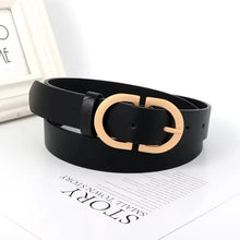 Load image into Gallery viewer, Women's Trousers Belt Women’s Designer Belts Fashion Casual Black Belt Female Women Belt for Jeans Belts Ladies Waist Belts