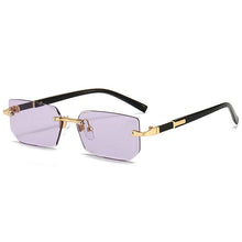 Load image into Gallery viewer, Fashion Rimless Sunglasses Men Women Populare Frameless Sun Glasses Male Female Classic Small Square Summer Traveling Shades