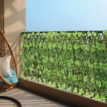 Load image into Gallery viewer, Garden Screening Expanding Trellis Artificial Leaf Privacy Fence Faux Plants Ivy Fence Artificial Faux Ivy Leaves Wooden Fence