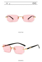 Load image into Gallery viewer, Fashion Rimless Sunglasses Men Women Populare Frameless Sun Glasses Male Female Classic Small Square Summer Traveling Shades