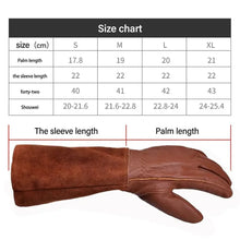 Load image into Gallery viewer, Garden Industrial Protective Work Gloves Long Tube Gardening Safety Working Gloves Leather Breathable Gauntlet Pruning Gloves