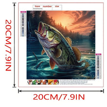 Load image into Gallery viewer, 1-piece DIY animal series, big fish pattern full diamond art painting set, diamond art home wall decoration gift