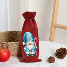 Load image into Gallery viewer, 1 DIY diamond painting set, Christmas-themed canvas wine bag, wine bottle decoration items, holiday gifts