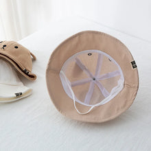 Load image into Gallery viewer, Cute Bear Baby Bucket Hat With Ears Boy Girl Cotton Kids Sun Hat Outdoor Summer Child Panama Cap