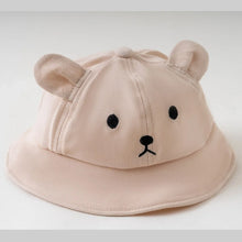 Load image into Gallery viewer, Cute Bear Baby Bucket Hat With Ears Boy Girl Cotton Kids Sun Hat Outdoor Summer Child Panama Cap