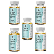 Load image into Gallery viewer, 3600mg Triple Strength Omega 3 Fish Oil Supplement Rich EPA & DHA, Omega 3 Supplements for Heart, Brain & Immune Support