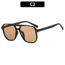Load image into Gallery viewer, Vintage Square Sunglasses for Women Men Thick Frame Double Bridges Eyewear Female Chic Polygon Sun Glasses UV400 Shades
