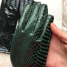 Load image into Gallery viewer, Long Gloves For Women Spring Winter Male Patent Leather Fashion Catwalk Motorcycle Riding Luvas Brilliant Warm Arm Warmer Gants