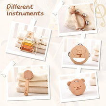 Load image into Gallery viewer, Wooden Baby Montessori Toys Musical Rattle Instruments Xylophone Percussion Sensory Rattle Toys Educational for Baby Toys Gifts