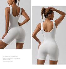 Load image into Gallery viewer, European and American Style Women's Clothing Spring New Product Fashionable Solid Color U-neck Slim Fit and Slimming Backless