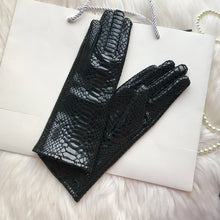 Load image into Gallery viewer, Long Gloves For Women Spring Winter Male Patent Leather Fashion Catwalk Motorcycle Riding Luvas Brilliant Warm Arm Warmer Gants