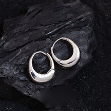 Load image into Gallery viewer, 925 Sterling Silver Earrings For Women Trendy Simple Circle Handmade Earring Jewelry Prevent Allergy Party Accessories