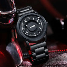 Load image into Gallery viewer, DOM 1769 Man Watch Creative Silver Stainless Steel Scrolling Beads Quartz Watches for Men Male Magnetic Force Life Waterproof