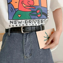 Load image into Gallery viewer, 1pc Women's Belt Fashion Simple Versatile Belt Authentic High Grade Trend Soft Belt Paired with Western Trousers Jeans Lady Belt