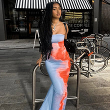 Load image into Gallery viewer, Women's Dresses Summer New Streetwear Fashion Print Casual Slim Dress Sexy Off Shoulder Elegant Female Club Party Dress Clothing