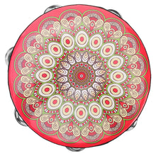 Load image into Gallery viewer, Single Row Hand Drum Tambourine Musical Instrument Adult Percussion Drums Professional Stage Dance Steel Wood Bohemian Kids