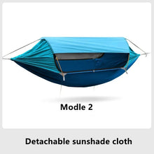 Load image into Gallery viewer, Travel Hammock, outdoor anti rollover, sun shading and anti mosquito, single or double person with mosquito ne