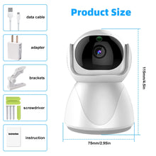 Load image into Gallery viewer, 5G Indoor Wifi Camera HD 360° dual-frequency Surveillance Security Camera Night Vision Auto Tracking Baby Monitoring Camera