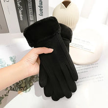 Load image into Gallery viewer, Women Winter Thick Plush Gloves Fashion Warm Suede Outdoor Guantes Lady Touchscreen Driving Gloves Sports Cycling Mittens