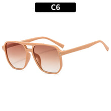 Load image into Gallery viewer, Vintage Square Sunglasses for Women Men Thick Frame Double Bridges Eyewear Female Chic Polygon Sun Glasses UV400 Shades