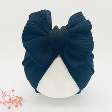 Load image into Gallery viewer, Knotted Hats for Baby Girl Beanie Bow Headband Infant Turban Newborn Head Accessories Winter Hat Warm Bonnet Caps Mother Kids